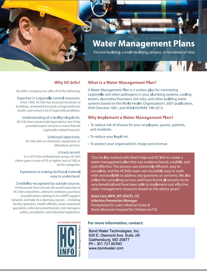 Water Management Plan screen capture